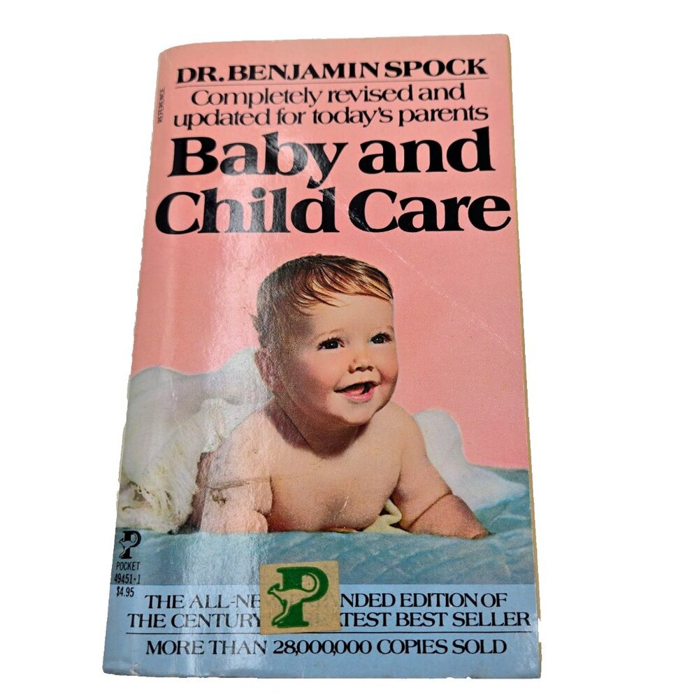 Vintage 1976 Baby And Child Care Dr. Benjamin Spock MD Paperback Book Read
